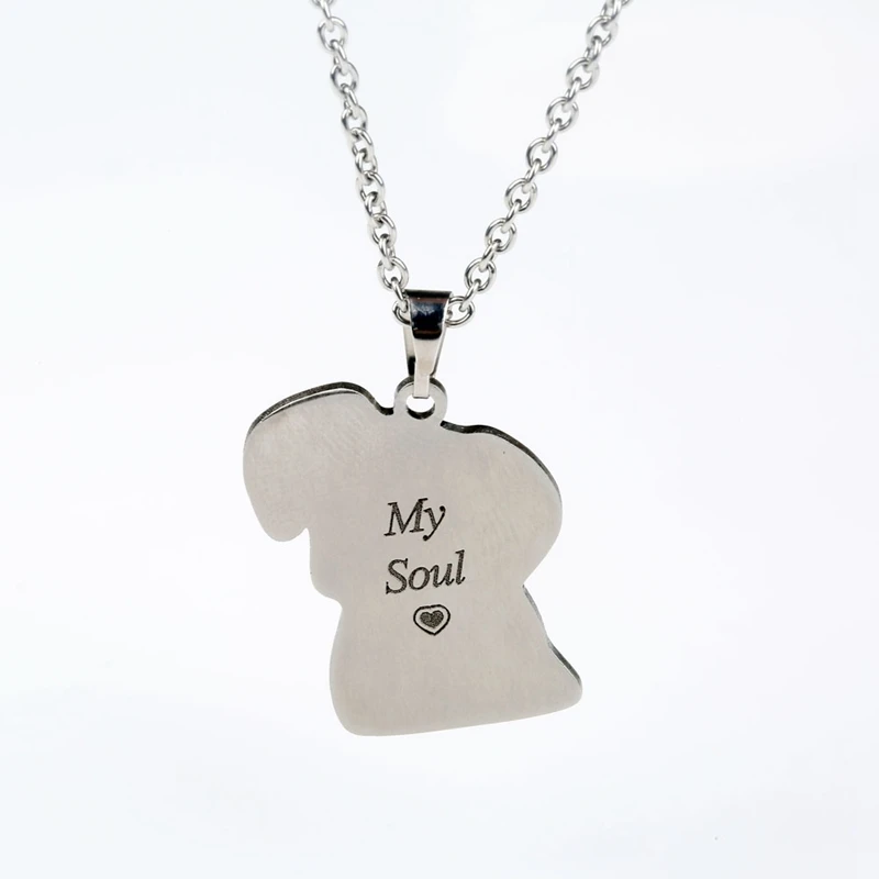 Comprar Personalizado personalizado mascota gato perro foto collar colgantes Acero inoxidable grabar nombre collar mujeres hombres joyería regalo conmemorativo