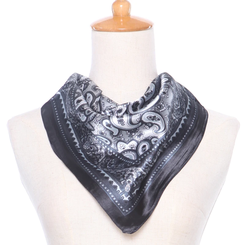 

Free Shipping 60*60cm Lowest Price Women Scarf Wrap Square Silk Scarf Women Lady Brand Style Silk Sarves Wraps Girl Hijab