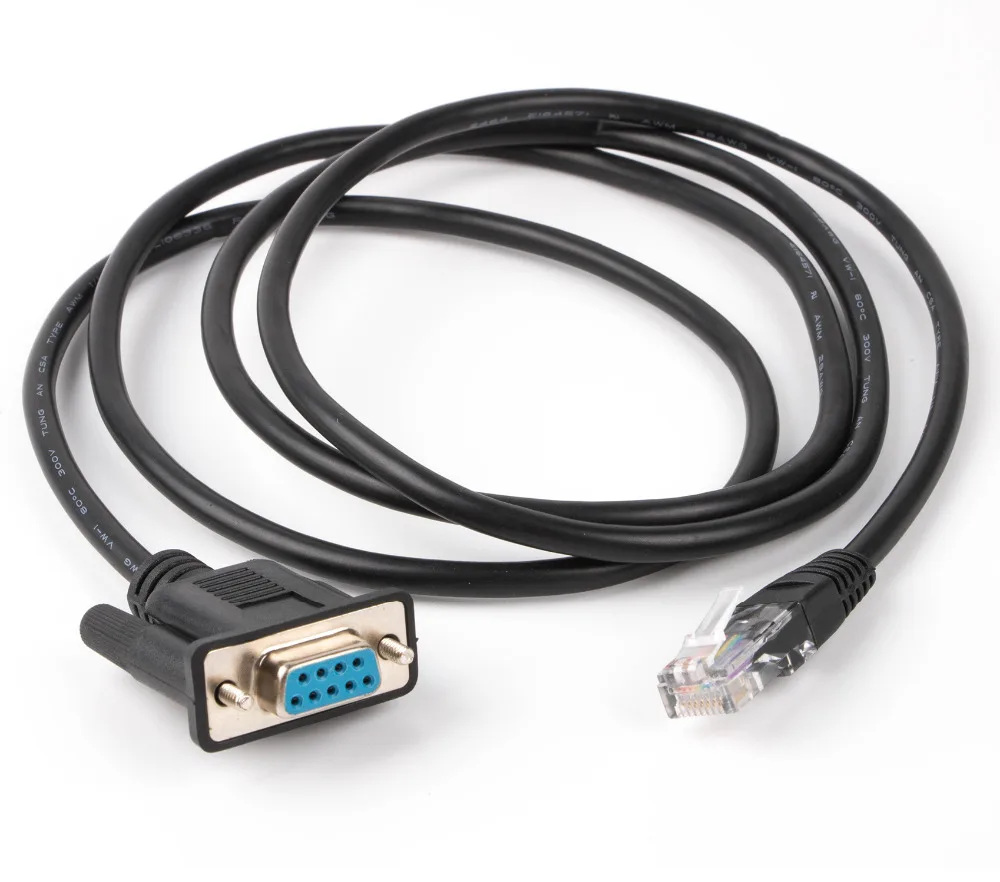 RJ45 Cat5e CAT6 к RS232 DB9 консольный кабель маршрутизатора|Компьютерные кабели и разъемы|