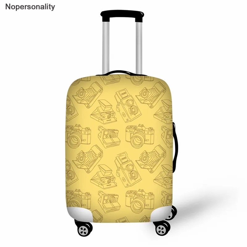 Nopersonality Желтый защитный чехол для чемоданов эластичный Чехол для багажа аксессуары для путешествий Чехол для тележки защитный чехол