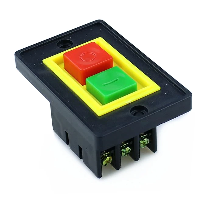 

AC 380V 2KW I /O On Off Push Button Switch 6 Screw Terminals QCS1 75*48*40MM