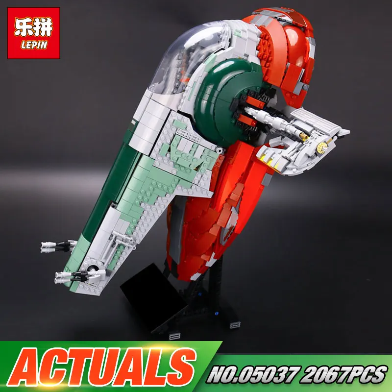 NEW LEPIN 05037 Star Series War UCS The Slave Set 1 Model 2067pcs Building Block Bricks Toys Compatible 75060 Children Gifts block-set