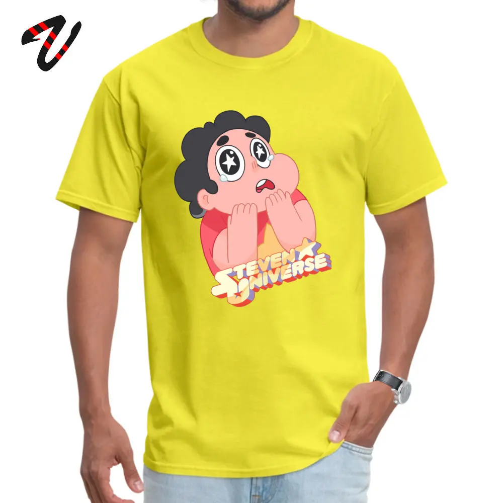  Man T Shirts Steven Universe Design Tees 100% Cotton Crew Neck Short Sleeve Hip hop Tops T Shirt VALENTINE DAY Steven Universe 10240 yellow