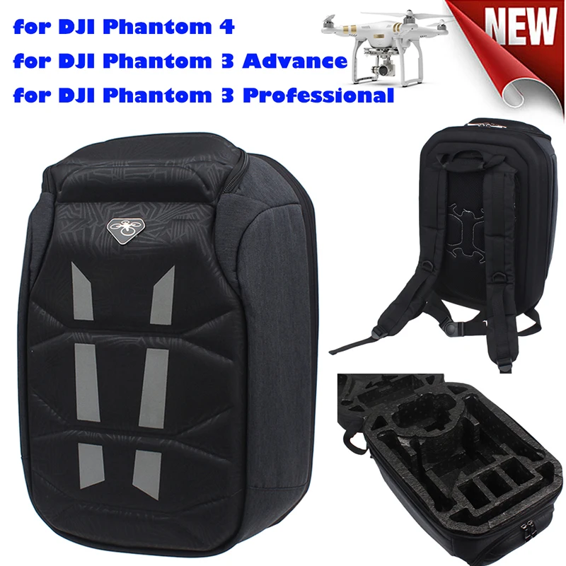 Shell Case DJI Phantom 4 3 ProAndAdv Shoulder Backpack Travel Carry Bag RC Drone