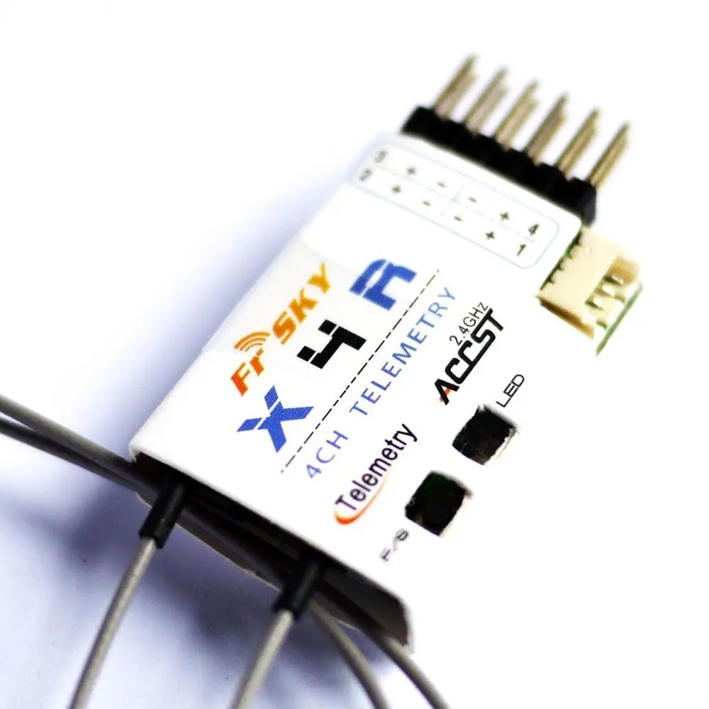 

FrSky X4R 2.4G 4CH ACCST X4R Telemetry Receiver for RC Airplane RC helicopter accessories