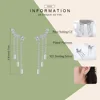 WOSTU-pendientes de gota de borlas para mujer, de Plata de Ley 925, deslumbrantes, joyería de plata, regalo para esposa CQE399 ► Foto 3/6