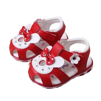 

Summer Baby Girls Kids Toddler Shoes Children Fashion Beach Rabbit Soft Bottom Infant LED Design Sandals