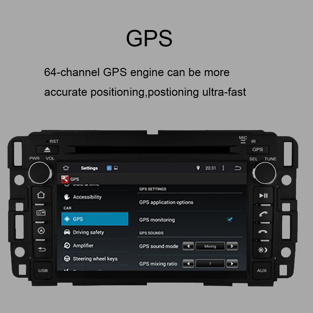 Flash Deal Android 9.0 Car GPS Navigation with Big USB AUX hole For GMC Yukon/Tahoe/Acadia/Buick Enclave/CHEVROLET Suburban2007-2012 player 3