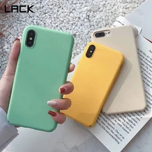 La falta de la PC dura de fundas de protección total para iphone XR XS Max X 6 6S 7 7 8 Plus verde naranja Color sólido funda posterior para móvil nuevo