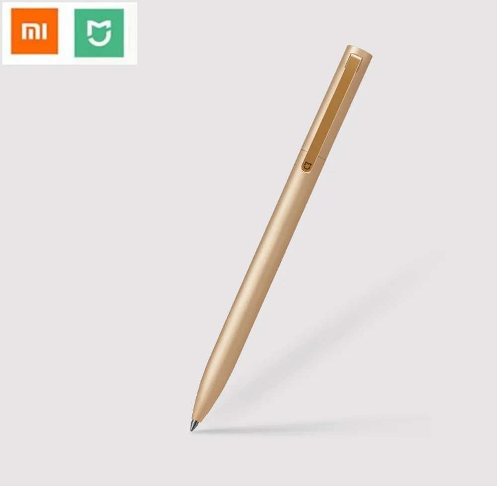 

New Original Xiaomi Mijia Metal Sign Pen 9.5mm Signing Pen PREMEC Smooth Switzerland Black Refill Gold/Silver Durable Sign Pen