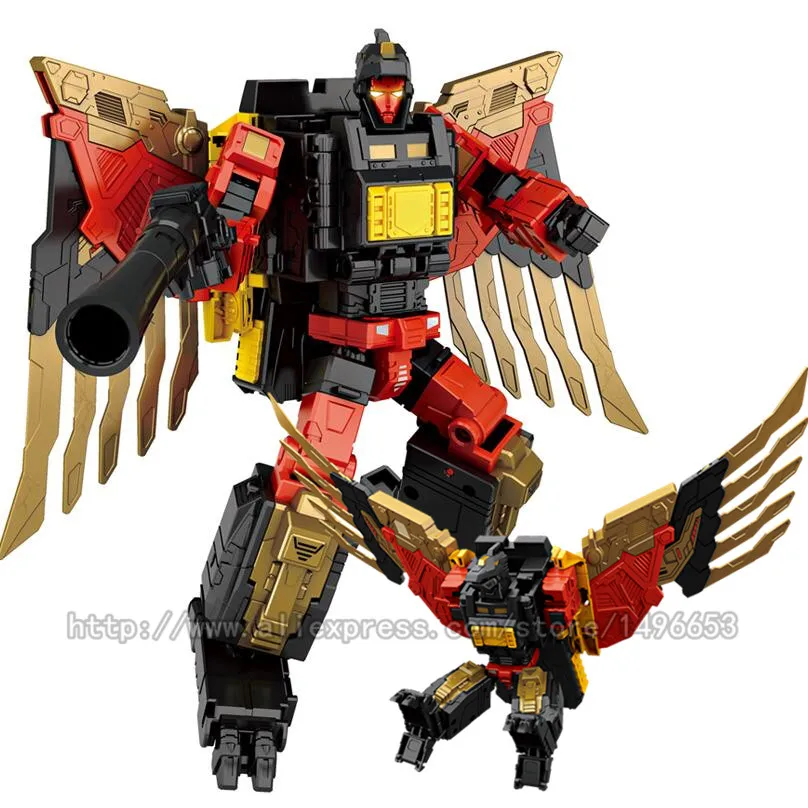 Wei jiang новейшие 5 в 1 45 см Predaking игрушки мальчик аниме трансформация фигурка фильм ко G1 динозавр Робот Модель подарок игрушка для малыша - Цвет: WJ 8062A