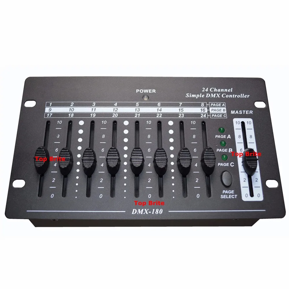 2 xlot Новый 24 канала простой DMX консоль DMX 512 контроллер Профессиональный DJ контроллер Дискотека Оборудование Для Moving Head огни
