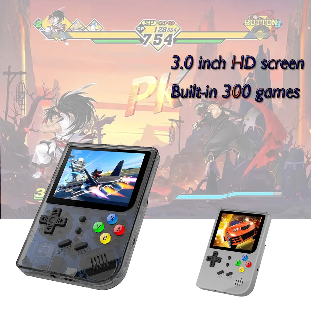 

Video Game Console Games RG300 16GB Handheld Retro Game 3.0 Console Music Video For CP1 CP2 NEOGEO GBA GB Consola Retro Handheld