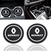 Модные Автомобиль Подставка силиконовые эпоксидные Coaster украшение автомобиля для Renault Megane автомобиль Shaper 2 3 Captur Latitude Clio живописный пруд(China)