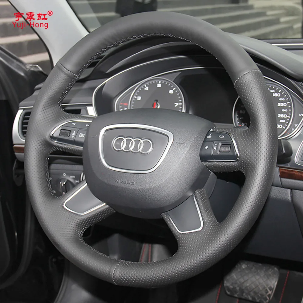 Чехол для Audi A6 (C7) 2012 2016 A8 2011 Q7 2013 2015|Чехлы на руль| |