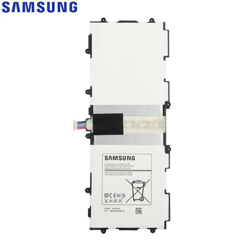 Original Replacement Samsung Battery For SAMSUNG Galaxy Tab3 P5200 P5220 P5210 Genuine Tablet Battery T4500E 6800mAh
