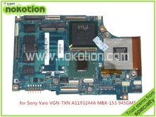 Mainboard A1193244A MBX-153 For sony VGN-TXN Series Laptop Motherboard 945GM cpu 1.2Ghz