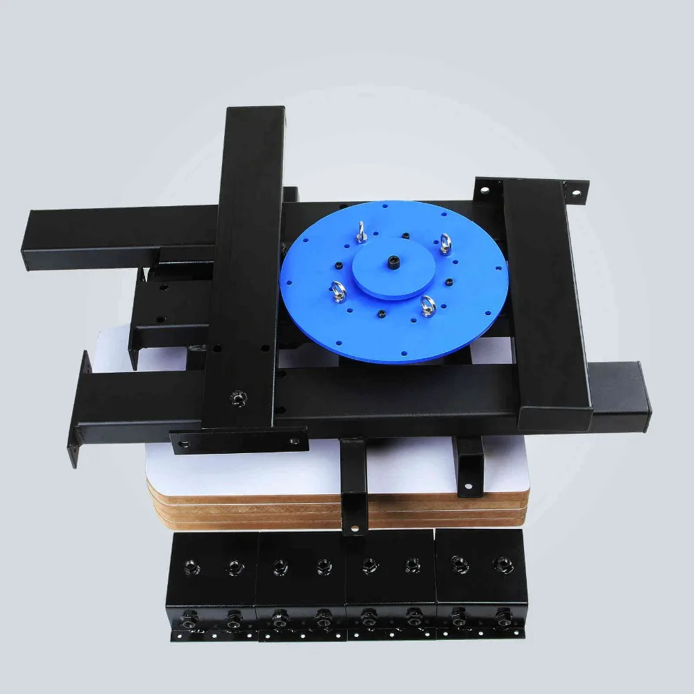 VEVOR 4 цвета 4 станции шелкография печатная машина футболка карусель принтер резка