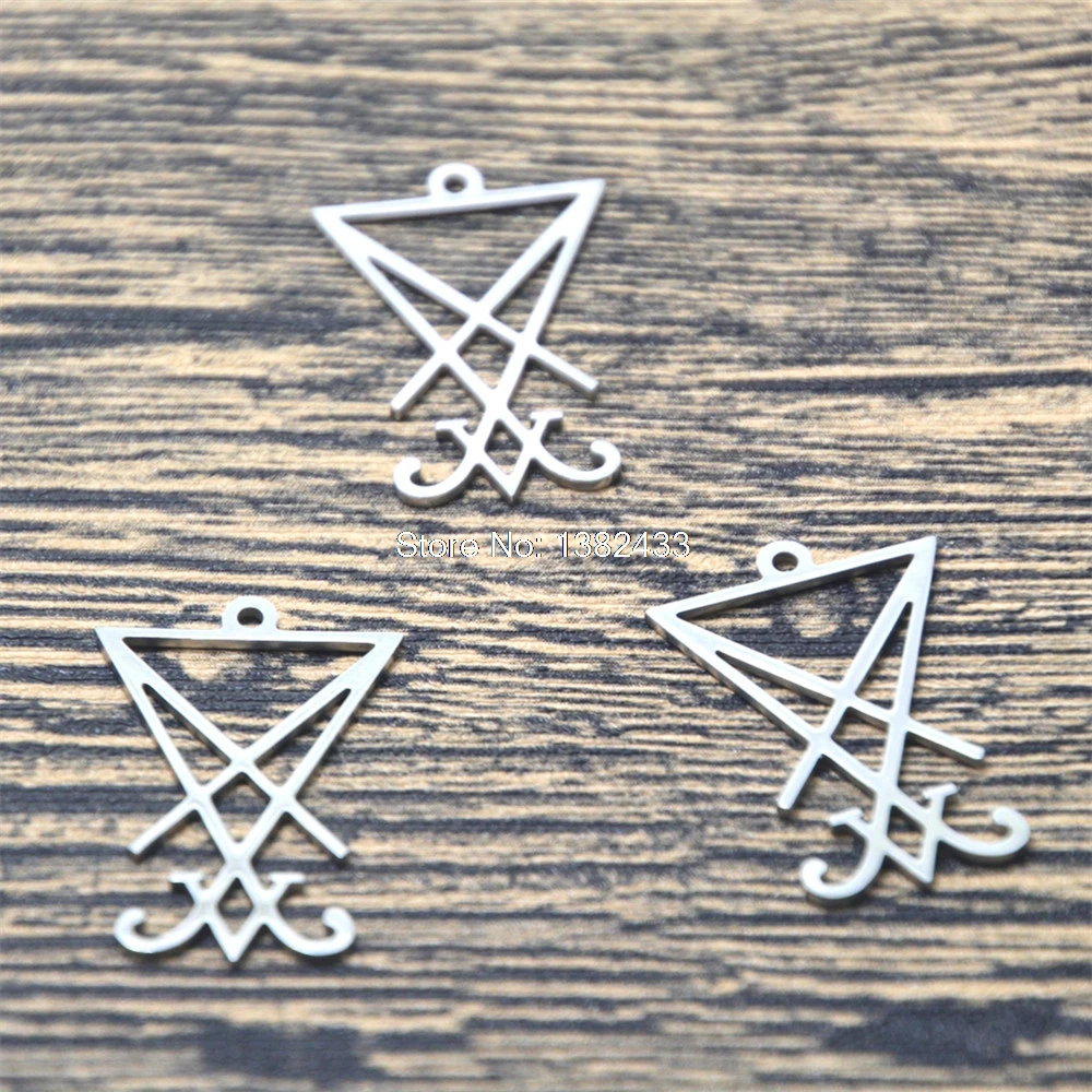 5 шт./лот подвеска Люцифера в виде сатанина символа 25 мм|charm pendant|lot of charmscharms lot |