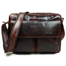 JOYIR Designer Genuine Leather Men Large Messenger Bags Casual Business Crossbody Bag Leather Shoulder Bags For Men Male Bag8701