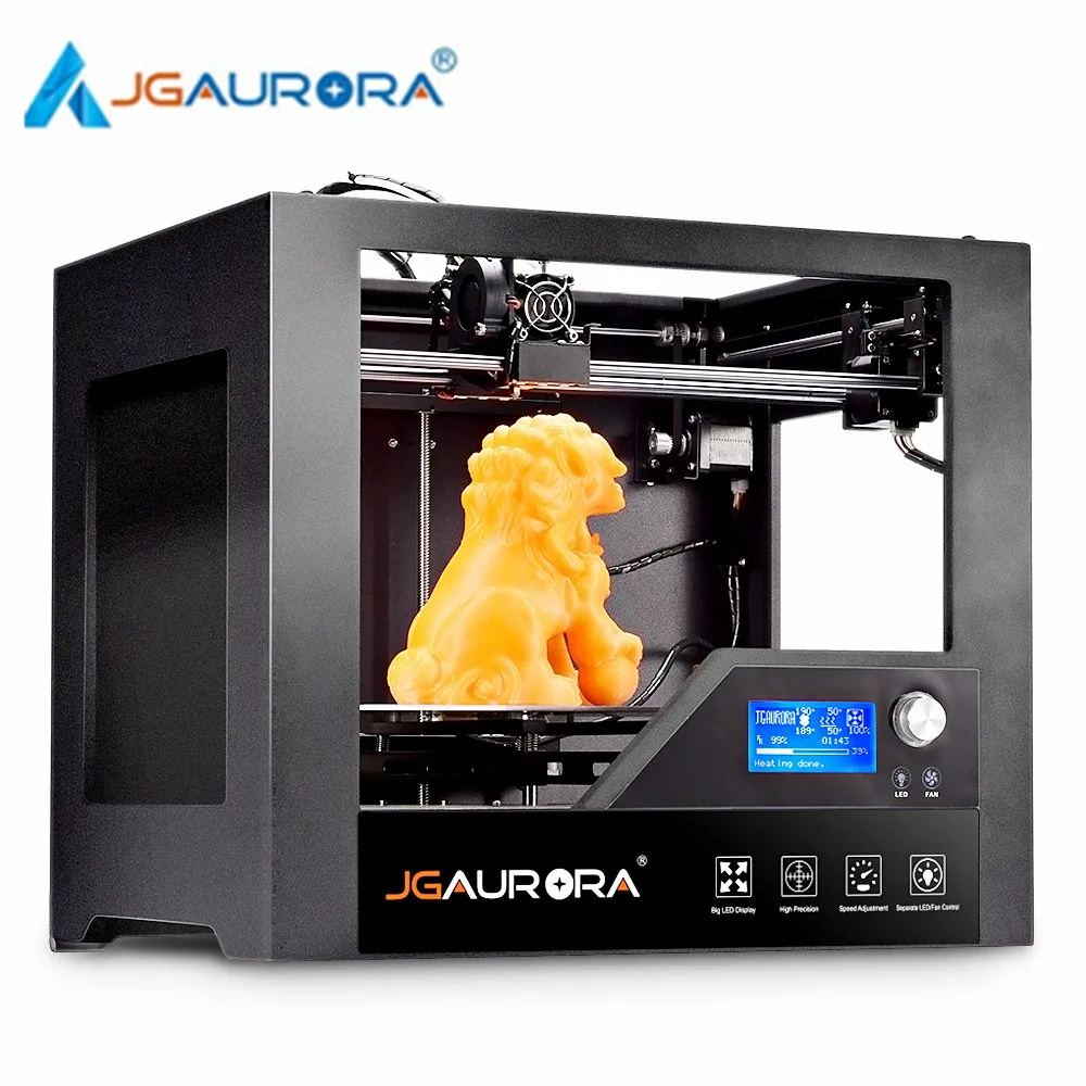 

JGAURORA Z - 603S Desktop 3D Printer High Precision Metal Frame for Home Use 280 x 180 x 180mm