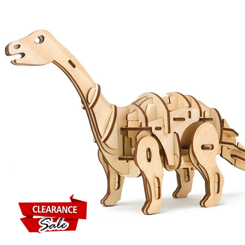 

Europe Buyer Super Deal Robotime RC Walking Roaring Apatosaurus Remote Sound Light Control Dinosaur DIY Toy Children Adult D420