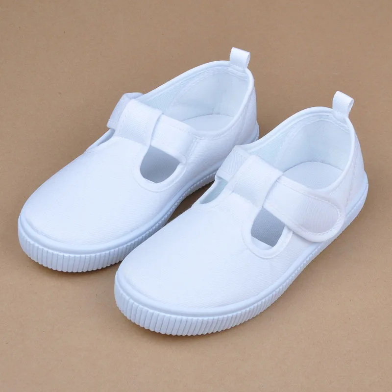 canvas school shoes white