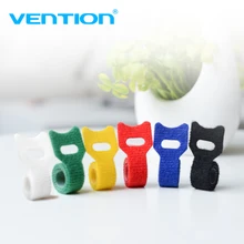 Vention 6pcs/bag Cable winder New Arrival USB Cable Management Earphone Cable Organizer Mouse Wire Holder Clip Low price