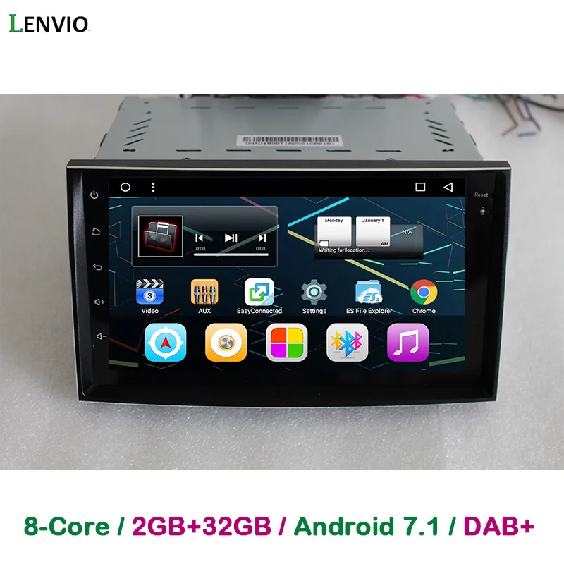 Автомобильный DVD GPS навигатор Lenvio RAM 2 ГБ + 32 Android 7 1 для Hyundai greatazera 2005 2006 2007 2008 2009 2010
