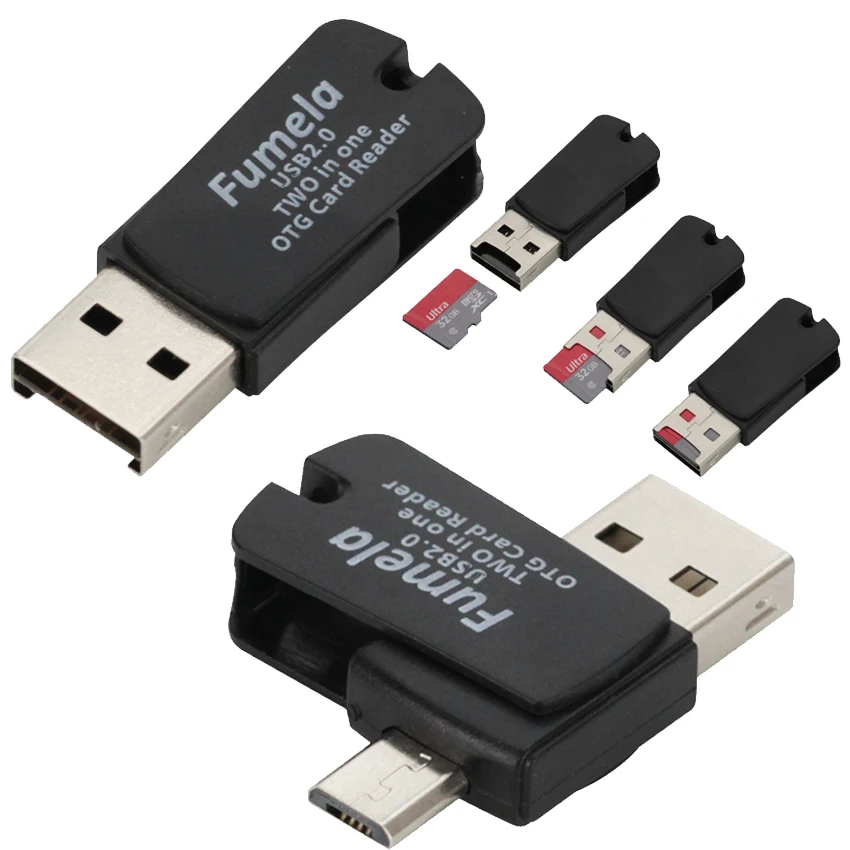 Mini USB Card Reader OTG Micro USB TF Card USB 2.0 Memory Card Adapter