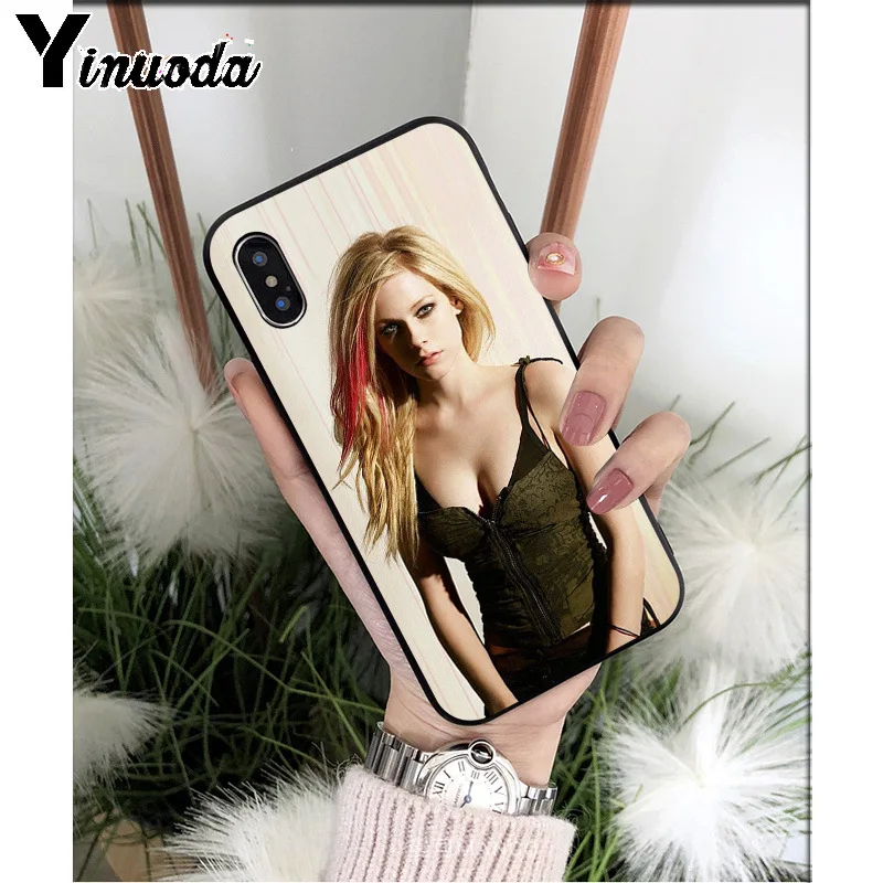 Yinuoda Avril Lavigne силиконовый мягкий чехол для телефона из ТПУ для Apple iPhone 8 7 6 6S Plus X XS MAX 5 5S SE XR мобильных телефонов