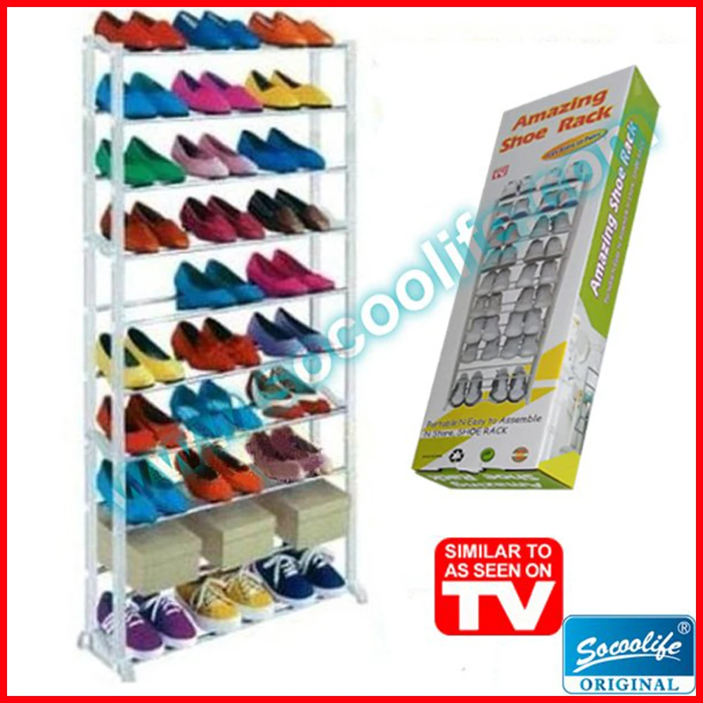 شحن مجاني! 10 طبقة الرئيسية الحذاء الرف المنظم المحمولة خزانة الجرف شحن مجاني! 10 طبقة الرئيسية الحذاء الرف المنظم المحمولة خزانة الجرف