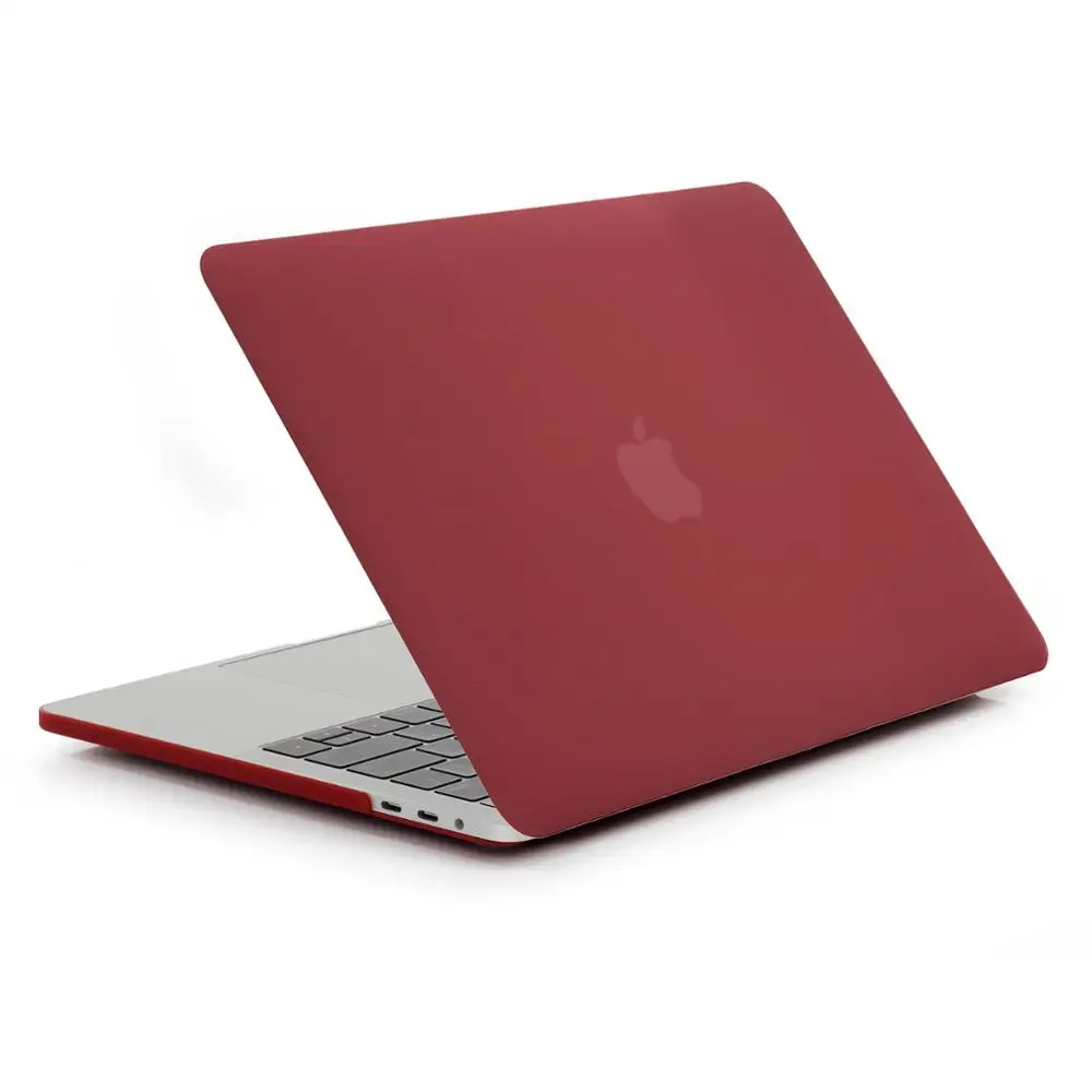 Для Macbook Air 11 12 15 Pro retina 13," A1278 15,4" A1286 для Mac book Pro 13 15 A1989 A1990 A1932 матовая Прочный чехол для ноутбука - Цвет: Wine Red