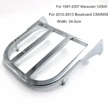 

Motorcycle Chrome Rear Sissy Bar Luggage Rack For Suzuki 1997-2007 VZ800, 2012-2013 Boulevard C50 M50