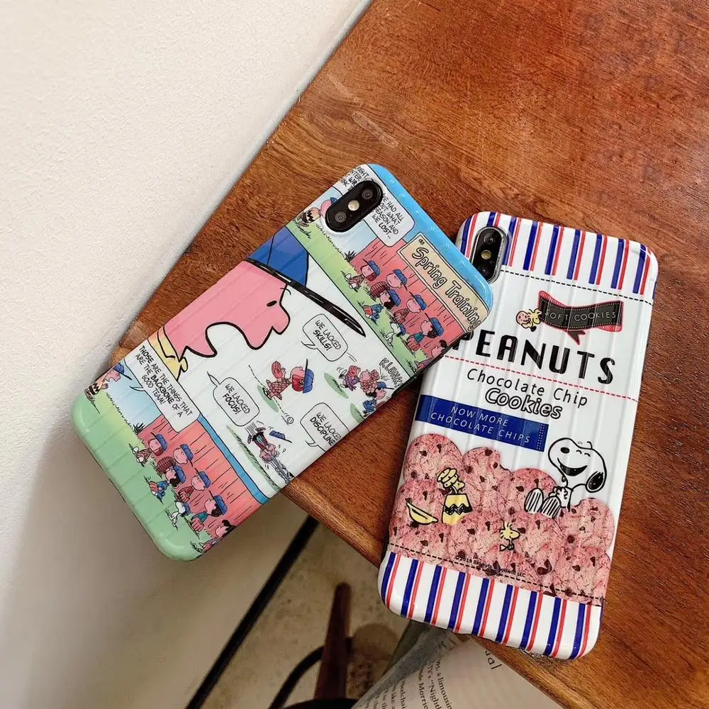 MORINBOiPhone6 ​​/ 6p / 7 8PLUS cute cartoon suitcase stripe X XR XSMAX soft shell mobile phone case anti-fall |