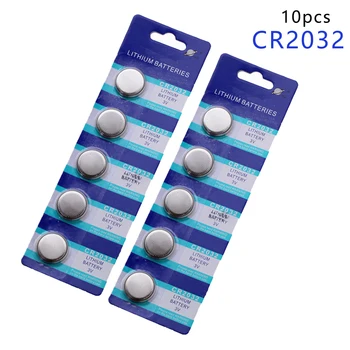 

Centechia HOT SALE 10pcs CR2032 BR2032 DL2032 SB-T15 EA2032C ECR2032 L2032 CR 2032 Lithium Li-ion 3V Button Cell Coin Battery