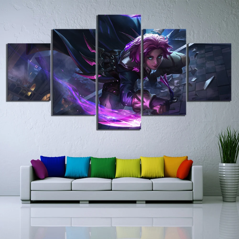 5-Piece-Cartoon-Pictures-Paladins-Game-Canvas-Printed-Wall-Pictures-Home-Decor-For-Living-Room-Poster