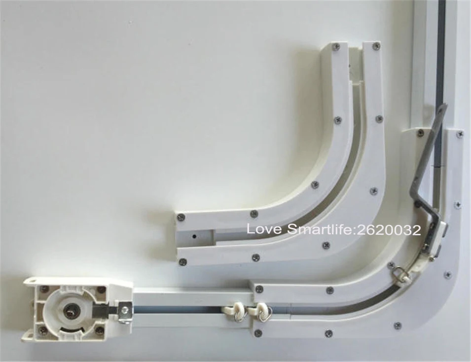 High Quality Dooya 90135 Degree Electric Curtain Track Rail Joint Bracket Connector for U Type L Type Window Track Accessories-2