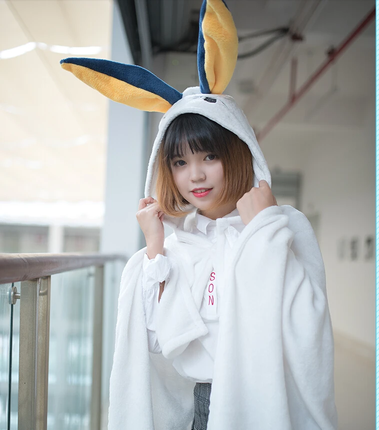 

Fate/Grand Order Caster Nitocris Flannel Cloak Cute Ear Cosplay Costume FGO Halloween Carnival Party Show Lovely Dress Up Robe