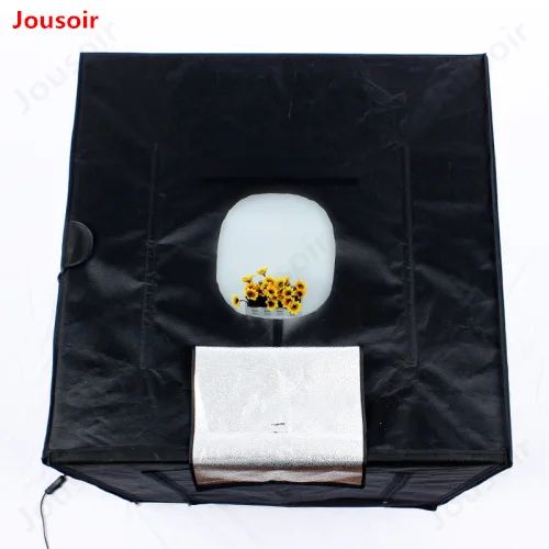 80cm*80cm/31.5inch*31.5Inch Photo Tent Table Photography Soft Box Kit LED light Aluminium reflection fabric inside CD15