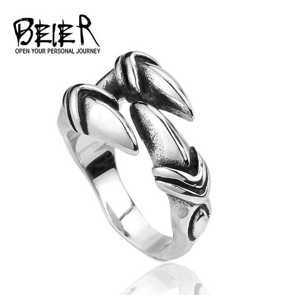 

BEIER Punk Stainless Steel Men Claw Ring For Boy Biker High Quality Jewelry Dropshipping BR8-023