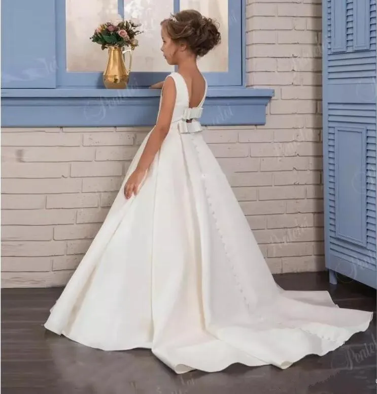 White-Ivory-Princess-Gown-Flower-Girl-Dresses-2018-Backless-Kids-Formal-Wear-First-Communion-Gown-Custom