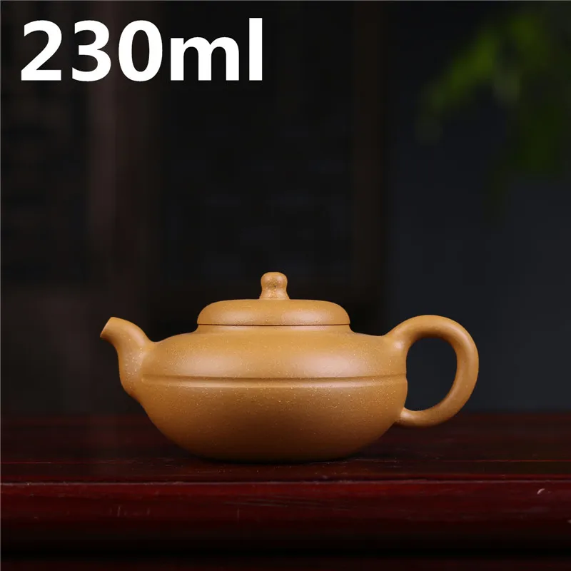 

Chinese Handmade Tea Pots 230ml Ceramic Pottery China Tea Sets Oriental Teapots Kettle Authentic Yixing Zisha Teapot Set