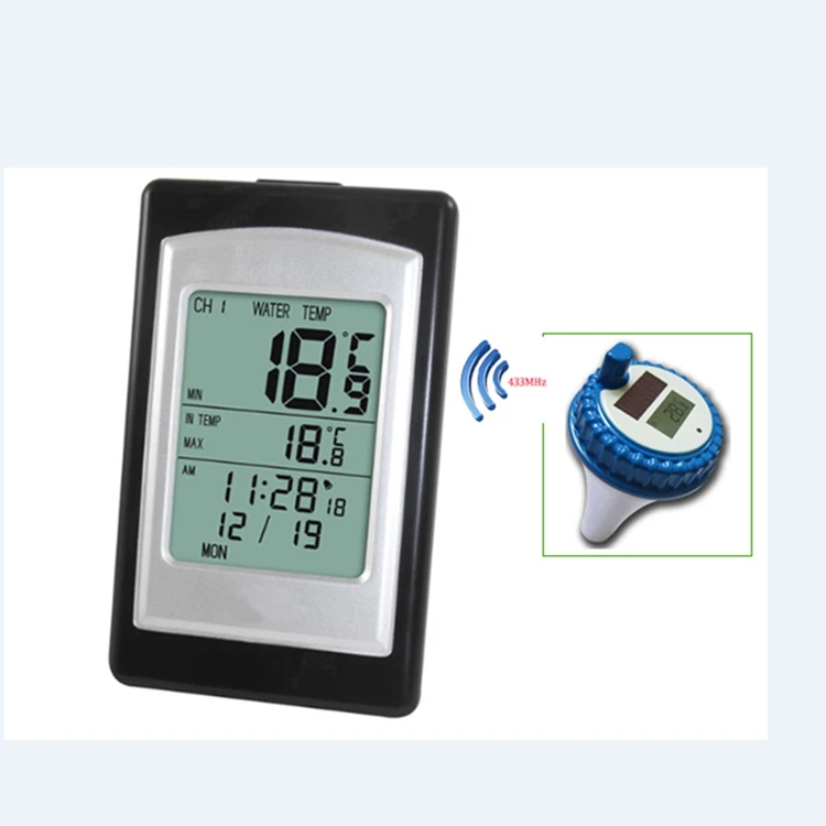 Профессиональный цифровой беспроводной термометр для плавательного бассейна спа плавающий измеритель температуры с 3 каналами/будильником времени/календарем
