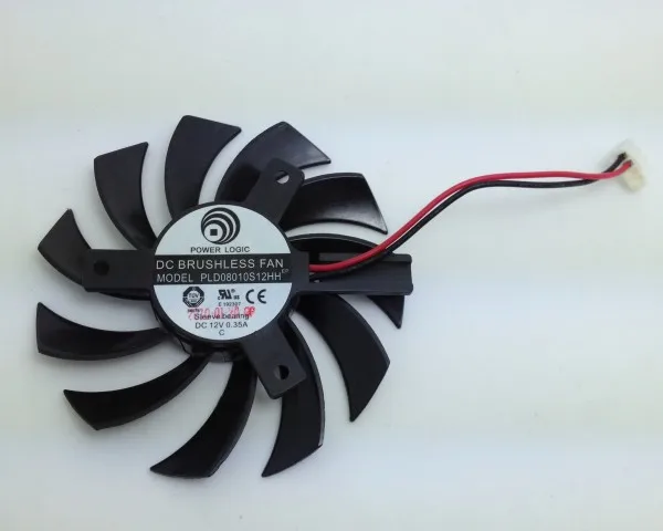 Новый оригинальный вентилятор Охлаждения видеокарты gt440 gt620 gt630 PLD08010S12HH 12 В 0 35 а