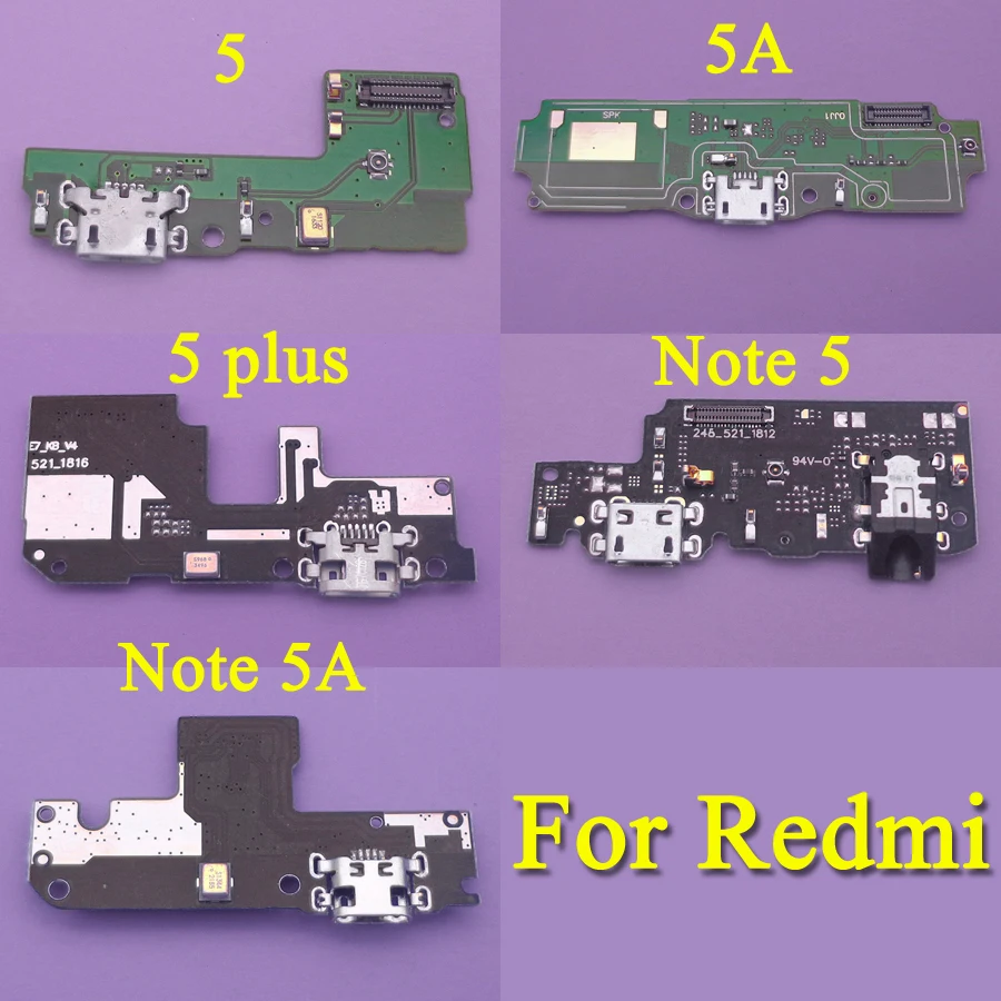

For Redmi 5 5A Plus USB Charging Charger Port Dock Connector Plug Board connector For Xiaomi Redmi Note 5 5A