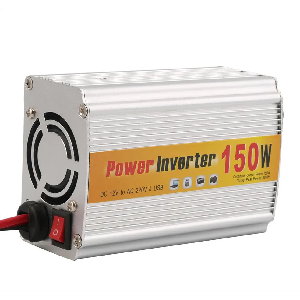 Автомобильный Инвертор 150W 12V постоянного тока до 220V Инвертор Мощность преобразования инвертора с двумя портами USB