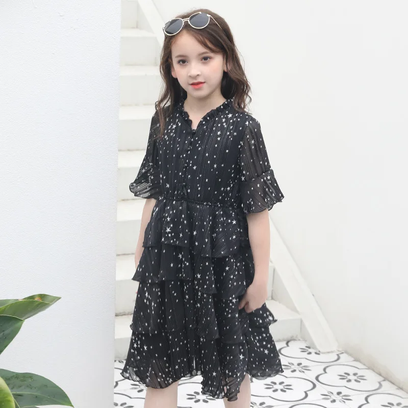 

Teenager Dresses for Girls Summer Beach Floral Princess Dress Kids Evening Party Dresses Children Clothing 6 8 10 12 14 16 Year