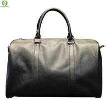 Mode herren leder reisetasche vintage duffle handtaschen große männer business gepäcktasche mit schultergurt sac hommes