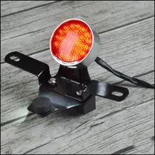 Кафе гонщик Хвост стоп-сигнал задняя фара лампа хром для Suzuki GN125 GN 125 CNC задний свет
